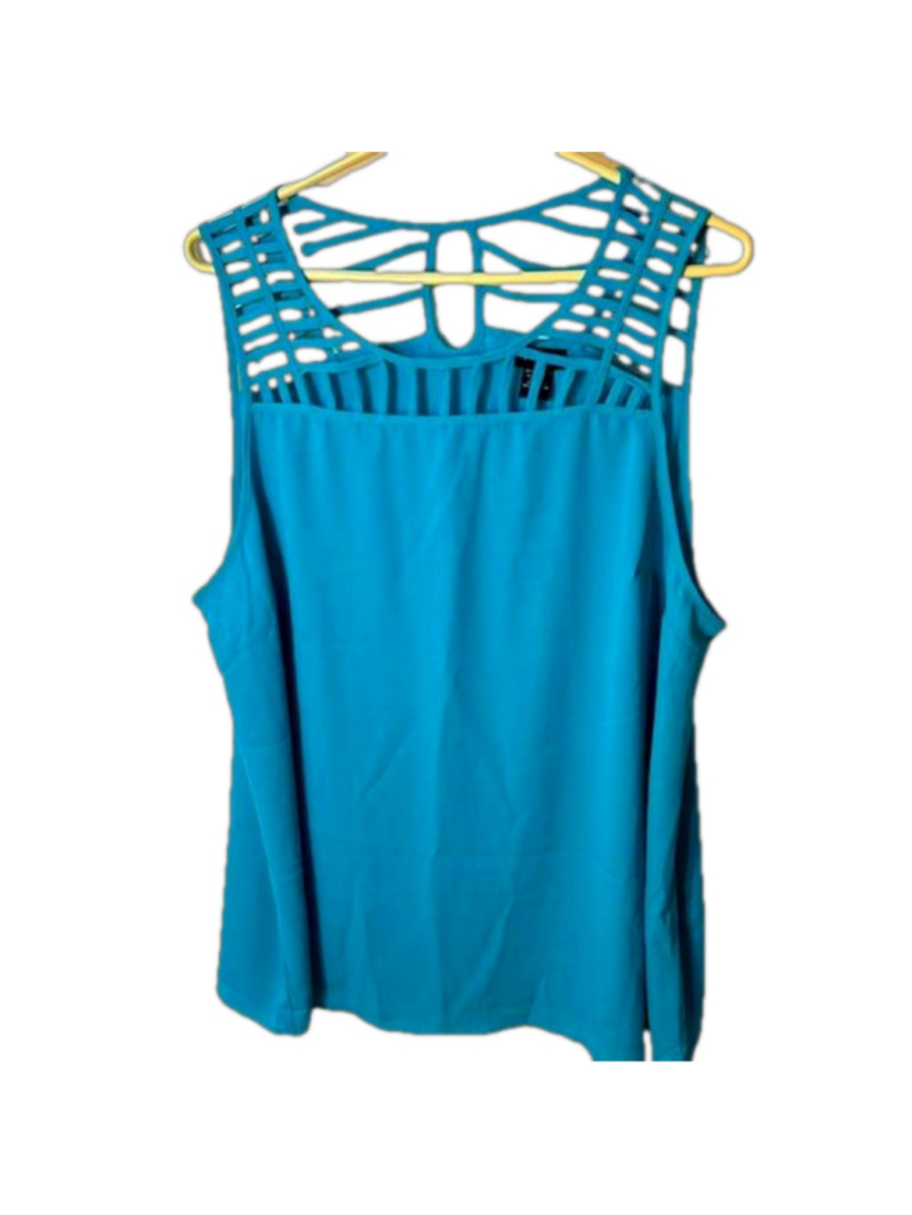 Torrid Teal Cut Out Tank Top Blouse Size 2X